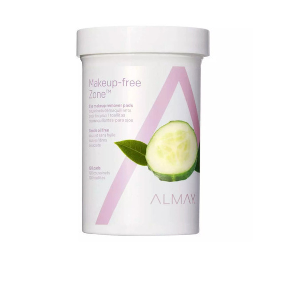 Almay Makeup Free Zone‎ Eye Makeup Remover Pads, Oil Free, New